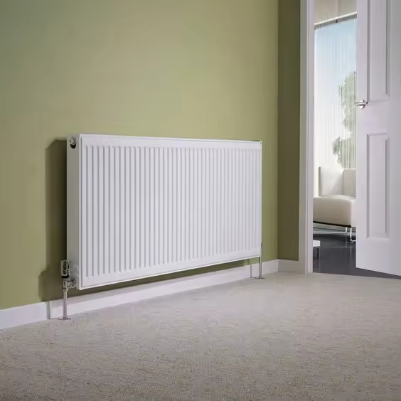 Wall-mounted decorative steel panel radiator for central heating